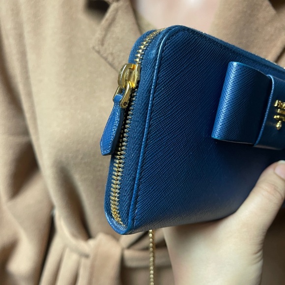 Authentic Prada saffiano leather zip all around wallet (A2055) - Picture 5 of 12